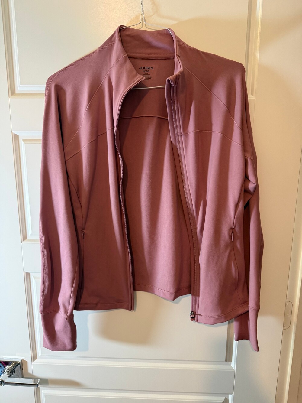 Jockey Women's Zip-Up Jacket Medium Pink